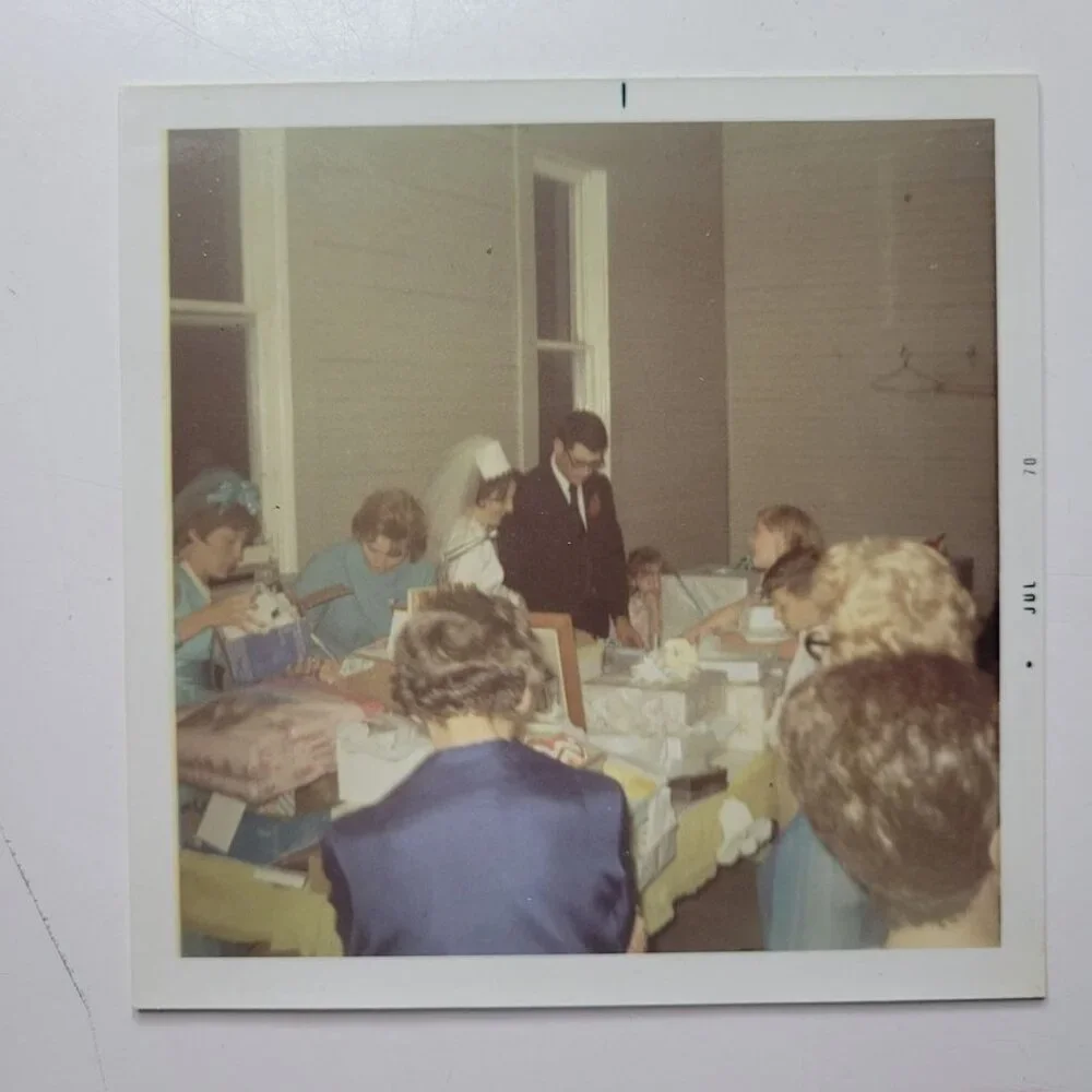Lot of 6 Vintage Photographs Ephemera Wedding 1960s 1970s Color Pictures‎